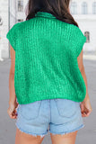 Mardi Gras Vibe Metallic Knit Sweater Wisteria