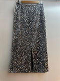 FINAL SALE Italian Holiday Sequined Velvet Midi Skirt