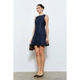 Wren Sleeveless Denim Mini - Indigo