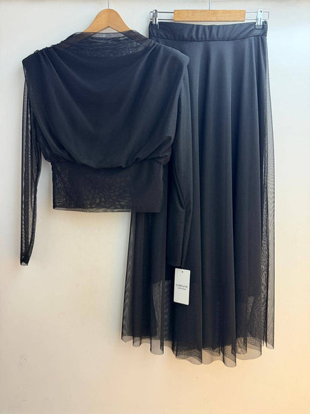 Tiana Italian Tulle 2pc Top + Pants Set