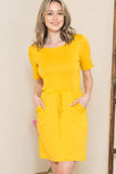 Sara Short Tie Dress - Purple