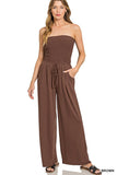 Smocked Tube Top Jumpsuit