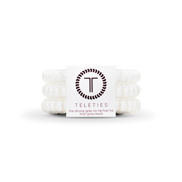 Spiral Hair Coils | Small | Coconut White Hair Ties: Small