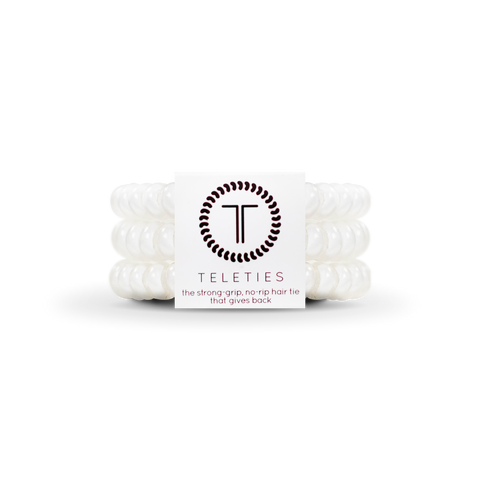 Spiral Hair Coils | Small | Coconut White Hair Ties: Small