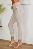 Texture Stripe Crinkle Jogger