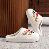 Reindeer Fuzzy Slippers