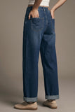 The Q2 Wide Leg Jeans- Blue
