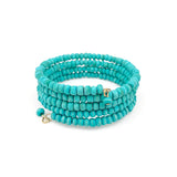 Sachi Chromatic Hues - Turquoise Coil Bracelet