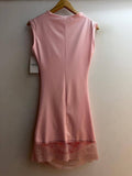 Lace Trimmed Mini Italian Dress