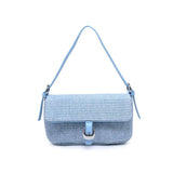 Gloria - Straw Crossbody: Ivory