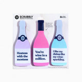 Scrubbly™ Kitchen Sponge Trio - Purple/Pink/Blue