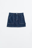 The Q2 Dark Denim Mini Skirt