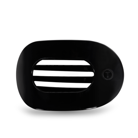 Round Flat Hair Clip | Large | Jet Black