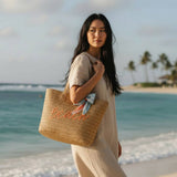 Straw & Sun Tote–Beach