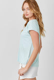 Mystree Cupro Modal V-Neck Top