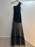 The Primavera One Shoulder Mesh Bottom Dress