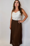 Amore Long Pleated Skirt
