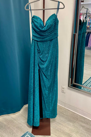 Blondie Nights Glitter Sweetheart Strapless Formal Dress -