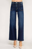 Petra High Rise Patch Pocket Wide Leg Jeans