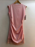 Lace Trimmed Mini Italian Dress