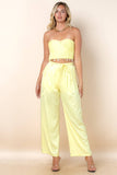 Sayla Chunky Knit Top And Pants Set