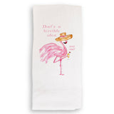 Terrible Idea Flamingo Dishtowel