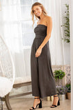 The Maddy Tube Solid Ruched Jumpsuit