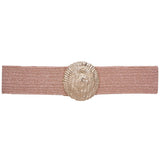 Woven Round Metal Stretch Belt