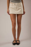 Mid Rise Twill Skirt
