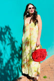 Q2 Tropical Print Jumpsuit - Yellow