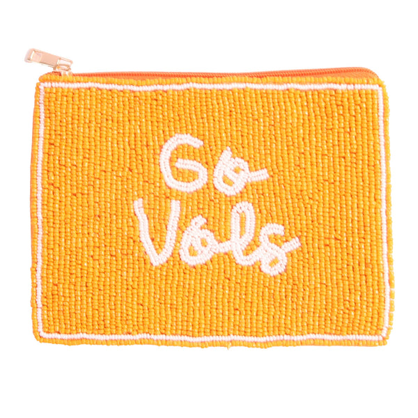 Hand Beaded Coin Pouch - Tennessee Volunteers