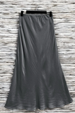 Essence Italian Viscose Satin Bias-Cut Midi Skirt