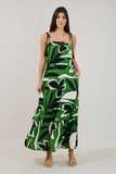 Veth Shift Maxi Dress Rainforest-Kelly