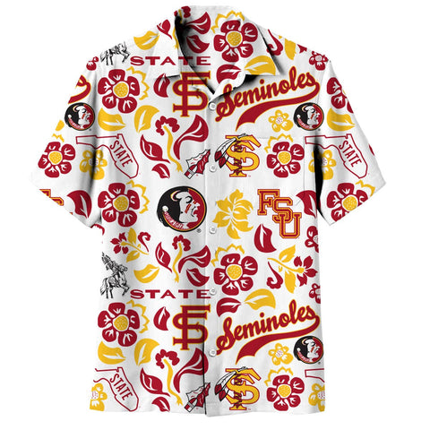 Florida State Seminoles Men's Vault Floral Shirt: S