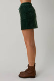 Corduroy Mini Skirt- Green
