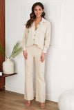 Venti6 Side Zipper Flared Dress Pants