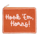 Hand Beaded Coin Pouch - Texas Longhorns