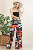 Tammy Cowboy Slack Pants - Multi-Colored