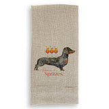 Dachshund with Aperol Spritz: Dishtowel