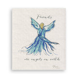 Blue Angel with Friends Are Angels: Dishtowel