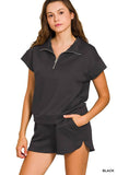 Scuba Half ZipTop w/Dolphin Shorts Set
