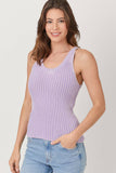 Mystree Washed Sweater Tank Top