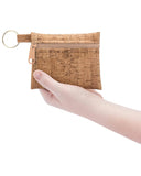 Cork Zipper Pouch with Key Ring | Rustic Cork: Natural Zipper