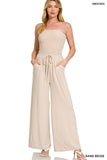 Smocked Tube Top Jumpsuit