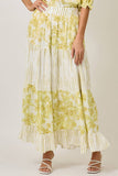 Mystree Mixed Media Long Skirt