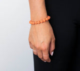 Boho Globe Bracelet  - Tangerine