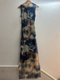 Italian Daydreams Mesh Ruched Long Dress