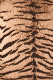 Lana Boat Neck Lace Trim Animal Print Dress