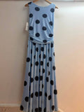 Italian Ruched Mesh Polka Dot Dress