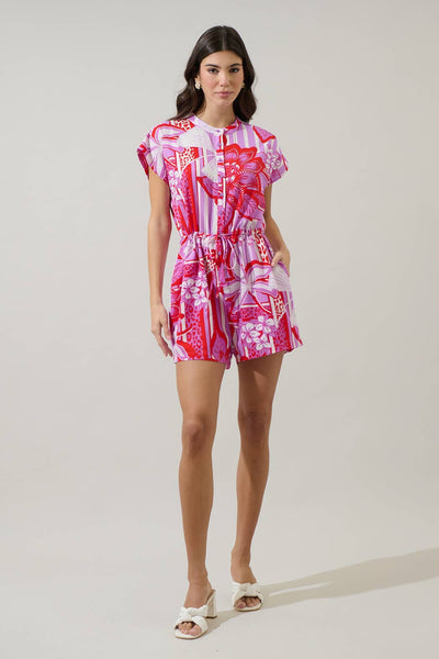 Barba Tropical Petrie Button Up Romper